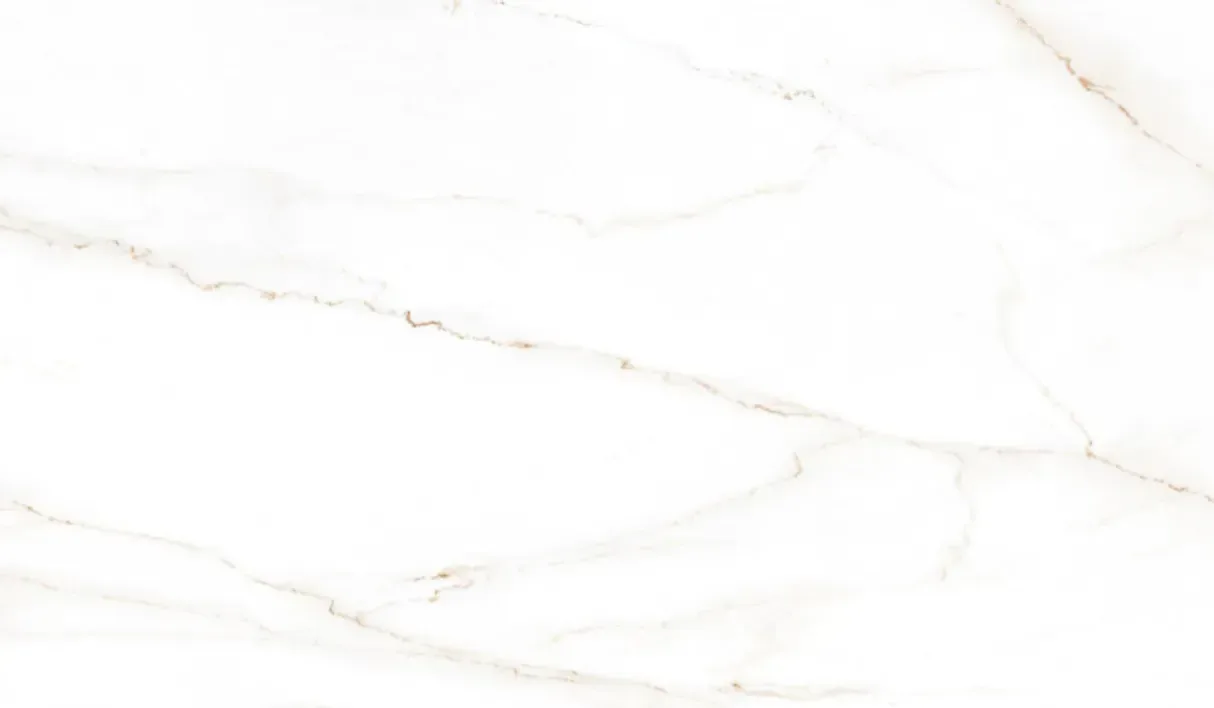 Plan de travail Laminam Marble Gold, fond blanc veiné de fines nuances dorées