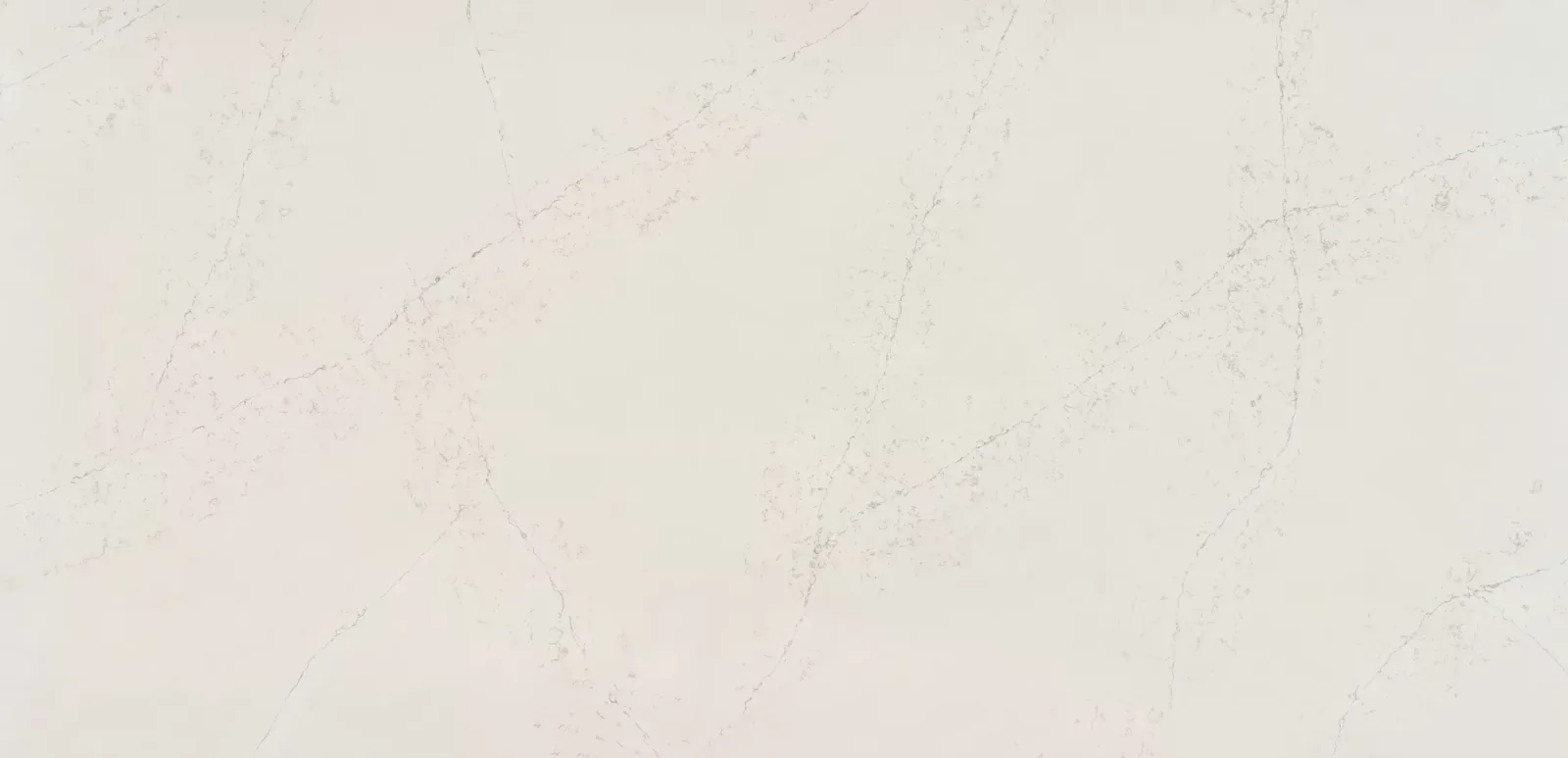 Plan de travail Silestone Siberian Frost, quartz blanc cassé à fines veines grises